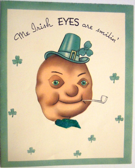 We can't forget the "just weird" category of cards!! Behold Mr. Potatohead goes Irish!!